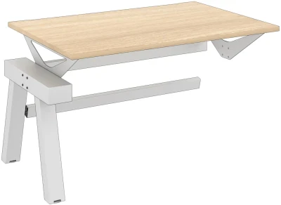 Elite Linnea Elevate Fixed Height Rectangular Desk with Shared Inset Leg 1200 x 800mm